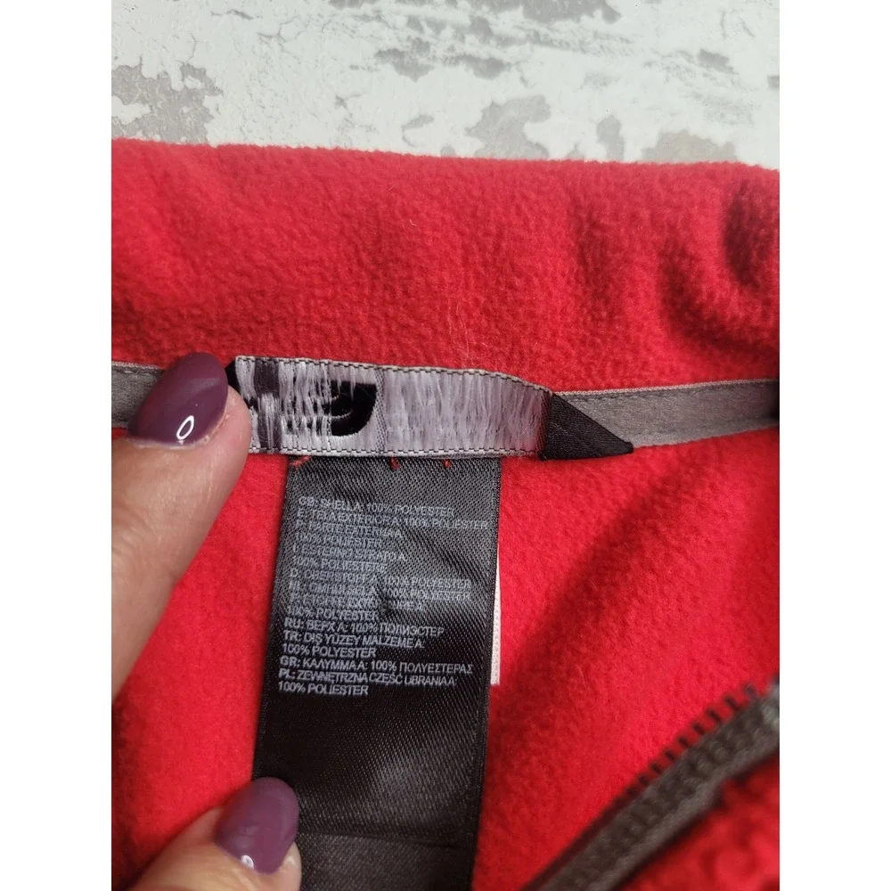 The North Face Full Zip‎ Red Fleece Jacket Men's XL